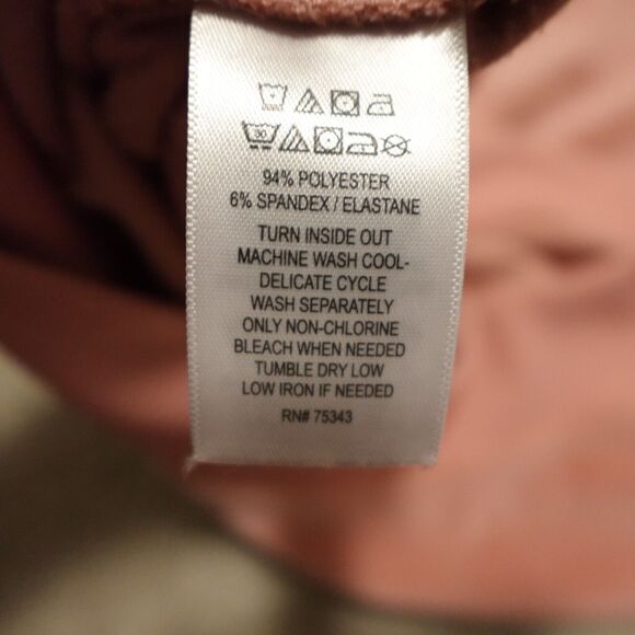 Nicole Miller New York Sweatshirt Women Large Rose Pink Velour Crew Neck - Picture 5 of 6